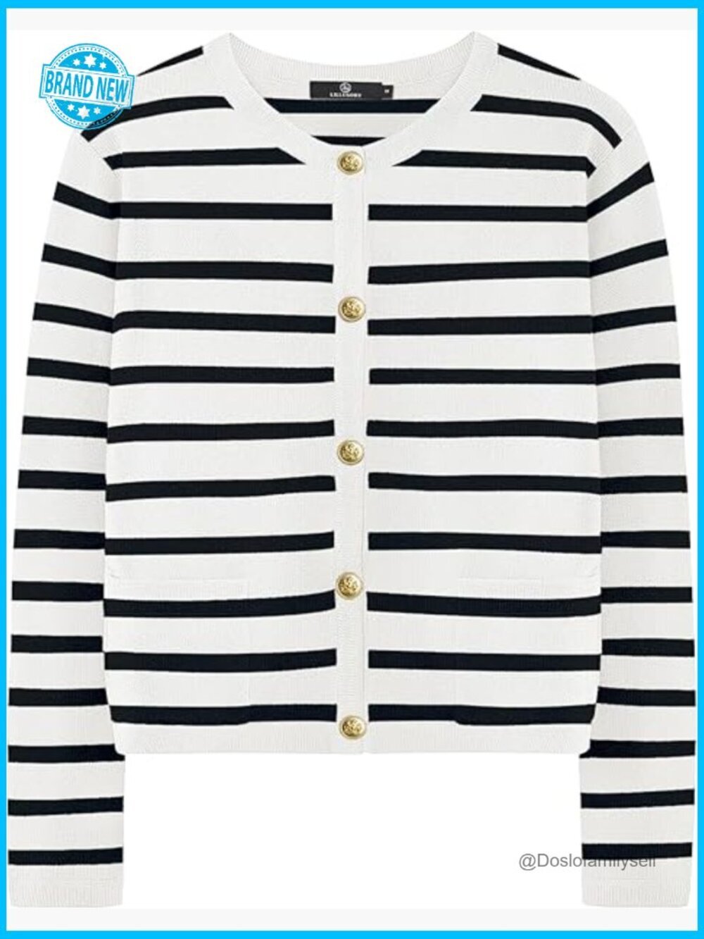 Cropped Cardigan Sweater Casual Long Sleeve Open Front Button Down Knit Top